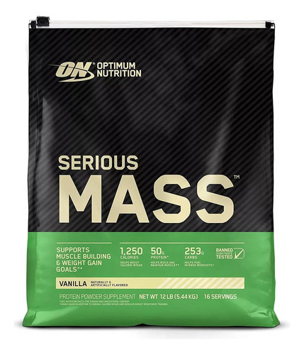 Proteína Serious Mass C/12 Lbs Optimum Nutrition 