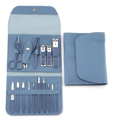 Set Manicure Pedicure Profesional Aseo Cara Mano Pie 16 Pza