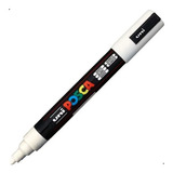 Caneta Posca Artística Medium Line Pc-5m 1.8 - 2.3mm  Branca