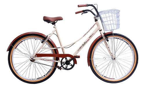 Bicicleta Feminina Aro 26 Retro Vintage Tipo Caloi Promoção