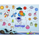 Decoración Infantil Astronauta Espacio Planetas Y Estrellas 