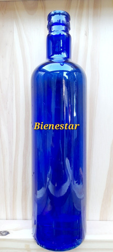 Botella Vidrio Azul