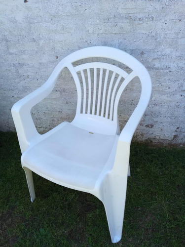 Silla Plastica De Jardin Blanca Garden