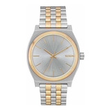 Time Teller A045 - Plata - Oro - Reloj De Moda Analógico Res