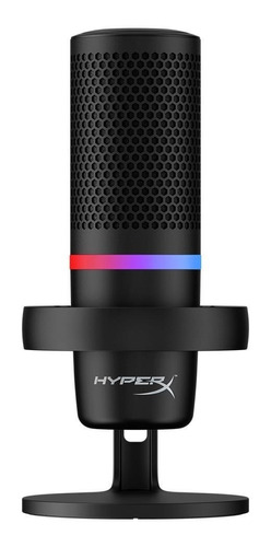 Microfone Usb Hyperx Duocast Rgb Light Ring Streaming