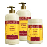 Kit Tutano Bio Extratus - Shampoo + Cond + Banho Creme 1l