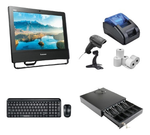 Kit Punto De Venta Pos Barato Pc + Lector + Miniprinter