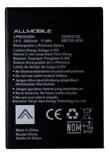 Bateria Pila Ion Lpw38300h Para Hisense V5 H30 Lite F19 E/g