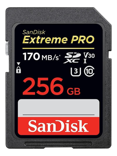 Tarjeta De Memoria Sandisk Sdsdxxy-256g-gn4in  Extreme Pro 256gb