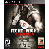 Ufc Fight Night Champion Ps3 Juego Playstation 3