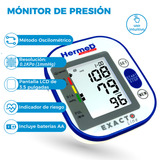 Baumanometro Monitor De Presión Arterial Digital De Brazo Blanco 1 Pieza Hermed