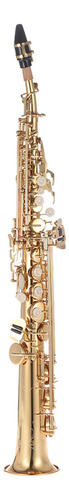 Saxofón Carve Shell Soprano Recta Llaves Limpiadoras