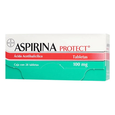 Aspirina Protect Tableta 100 Mg, 28 Tabletas | MercadoLibre