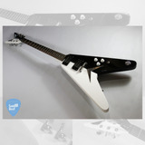 Dean Michael Schenker Ms Std Flying V Black&white Guitarra