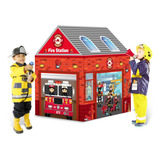 Carpa  Estacion De Bomberos Tienda Infantil Casita De Juegos