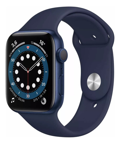 Apple Watch  Series 6 - Azul De 44 Mm  Pulseira Azul-marinho