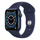 Apple Watch  Series 6 - Azul De 44 Mm  Pulseira Azul-marinho