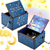 Caja De Música De Madera Vintage Twinkle Twinkle Regalo De C