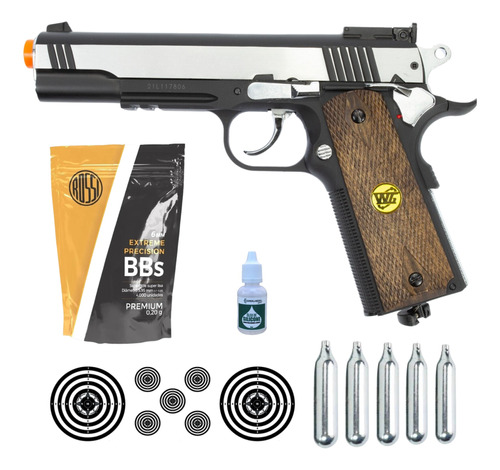 Pistola Airsoft Full Metal 1911 Special Metal Rossi Co2 6mm