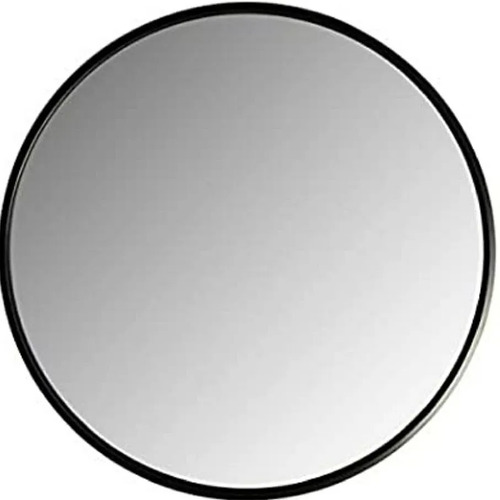 Espejo Redondo Circular 80 Cm Marco Hierro Negro Blanco