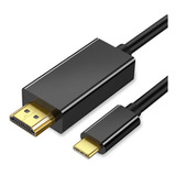 Cabo Adaptador Tipo C Para Hdmi 4k Notebook Na Tv Monitor