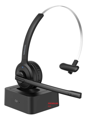 Headset Bluetooth Fone Ouvido Telemarketing + Base Carregame