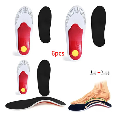 Plantillas De Zapatos De Soporte De Arco Alto Para Pies Planos, Plantillas Ortopédicas De Arco Alto Para Hombres Y Mujeres, Plantillas De Alivio De La Fascitis Plantar, Mexicanas 22-25 ,rojo 3 Pares | MercadoLibre