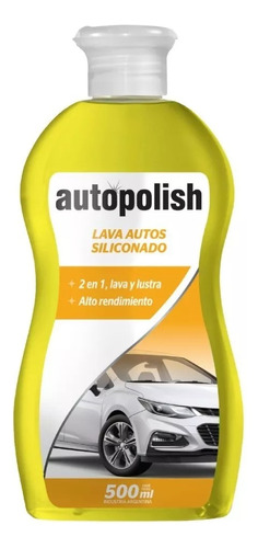Autopolish Shampoo Siliconado Lava Auto Y Lustra X 500 Ml
