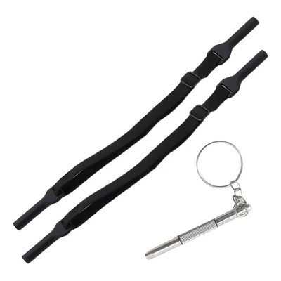 Correa Cordón Ajustable Sujeta Lentes Gafas 2*pzs Color Negro | MercadoLibre