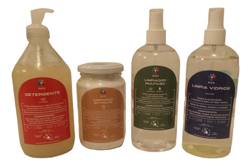 Kit Limpieza Natural Baño Cocina Biodegradable Vegano