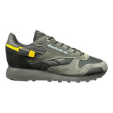 Reebok Zapatilla Retro Classic Leather Gamuza Detalle Velcro