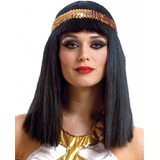 Party Store- Peluca Cleopatra Con Vincha - Cotillon Disfraz 