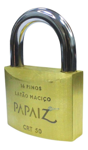 Cadeado De Latão Papaiz Crt50 Mm Tetra