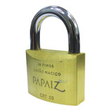 Cadeado De Latão Papaiz Crt50 Mm Tetra