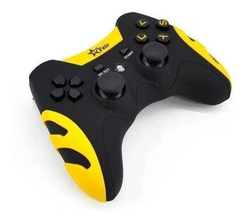 Controle Joystick Sem Fio Feir Fr217 Preto E Amarelo Smash