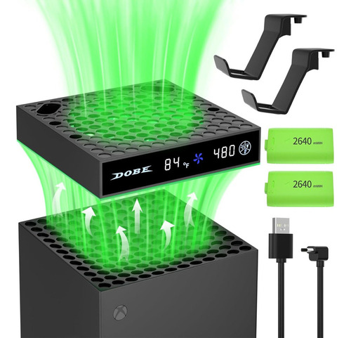 Ventilador Para Xbox Series X/s Com Controle De Base De