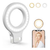 Clip On Selfie Ring Light, Para Celular E Laptop