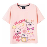 Playera De Manga Corta Para Niños Lucky Kirby Star Fashion