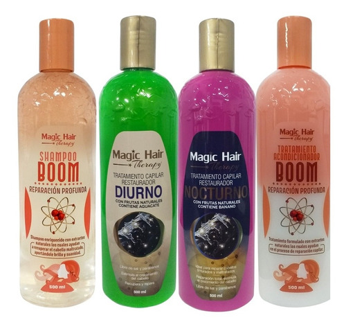 Magic Hair Kit Shampoo, Acondicionador Y Dos Tratamientos 