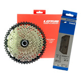 Cassete K7 11v 11/50d Lotus Hr60 + Corrente Shimano Cn-hg601