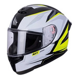 Casco Moto Mt Stinger Hummer Stark A3 Amarillo Brillo Rpm