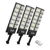 Pack 3 Focos Led Exterior Con Sensor Movimiento Solar 400w