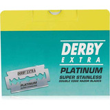 Kit C/500 Lâminas Derby Extra Platinum 10ct C/50 Lâminas