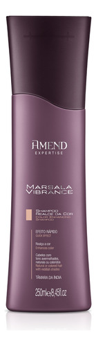 Shampoo Marsala Vibrance Realce Da Cor 250ml - Amend