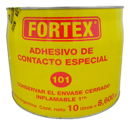 Adhesivo De Contacto Cemento Pegamento Fortex 8,600 Kg.  