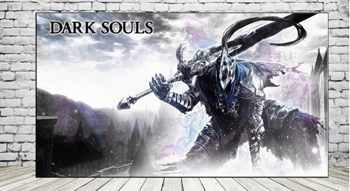 Cuadros Dark Souls Gamers 30x57 Cm En Lienzo A7