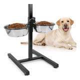 Cuenco Ajustable Alto De Mascotas Plato 21cm Perros Y Gatos