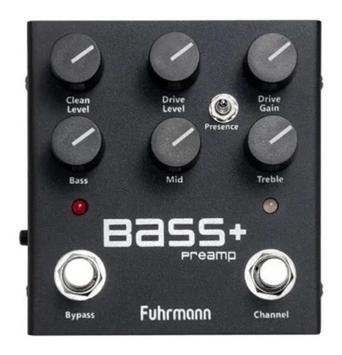 Pedal Fuhrmann Bass+ Pre Amp P/ Contra Baixo Graves Agudos -