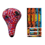 Kit Banco Bicicleta Infantil Heroes Homem Aranha + Adesivo