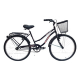 Bicicleta Paseo Femenina Kelinbike Full R26 Frenos V-brakes Color Negro Con Pie De Apoyo  